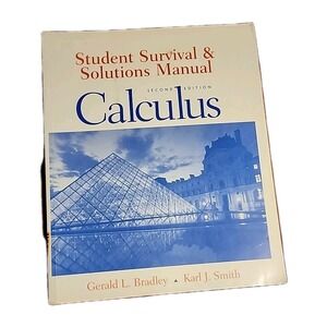 Student Survival and Solutions Manual Calculus Second Edition Paperback Textbook